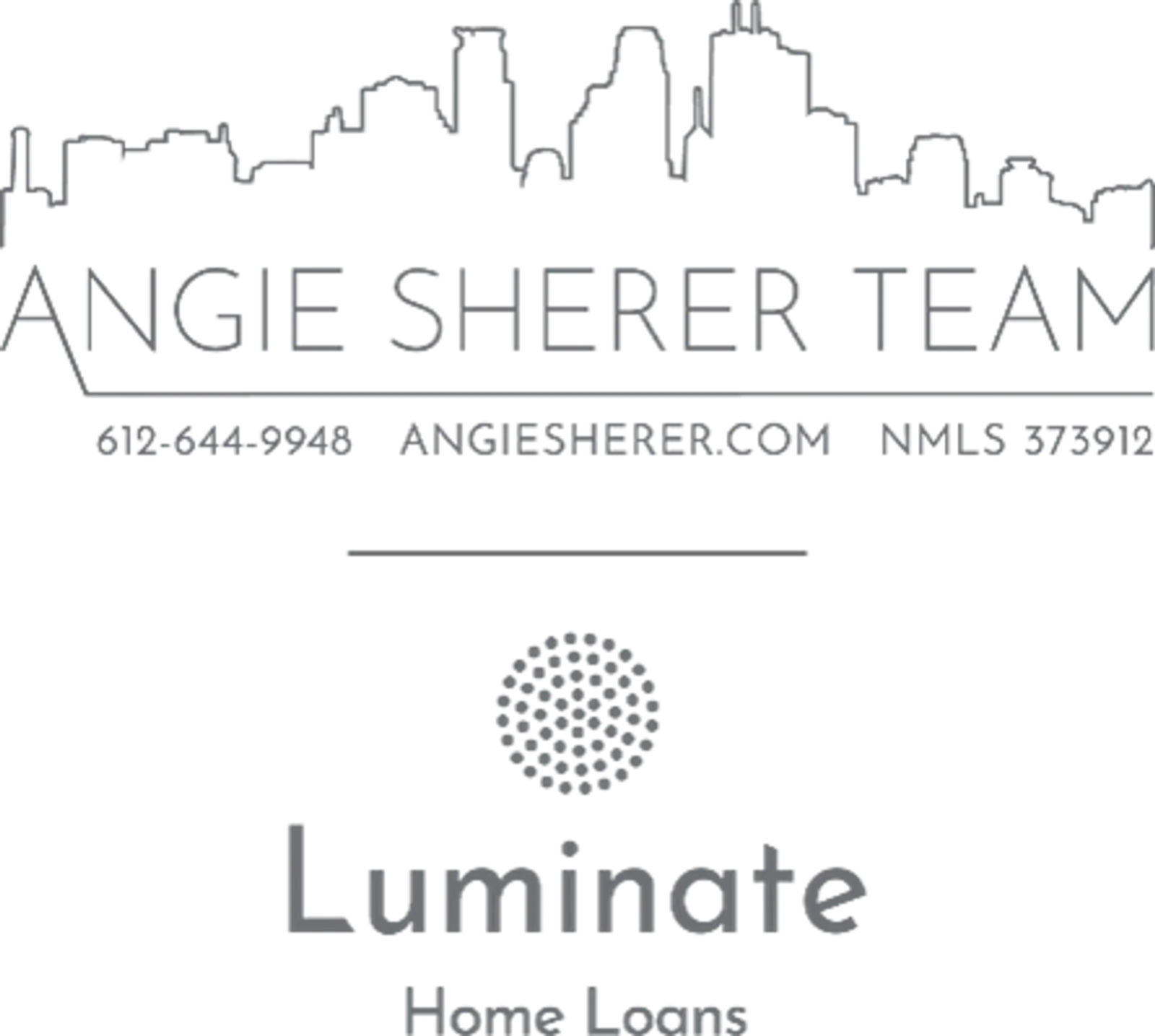 Angie Sherer Team Luminate Home Loans logo